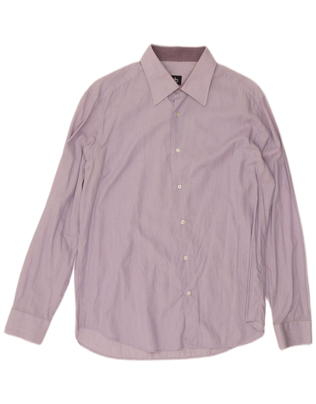 ROCCOBAROCCO Chemise Homme Coton Rayé Violet Moyen