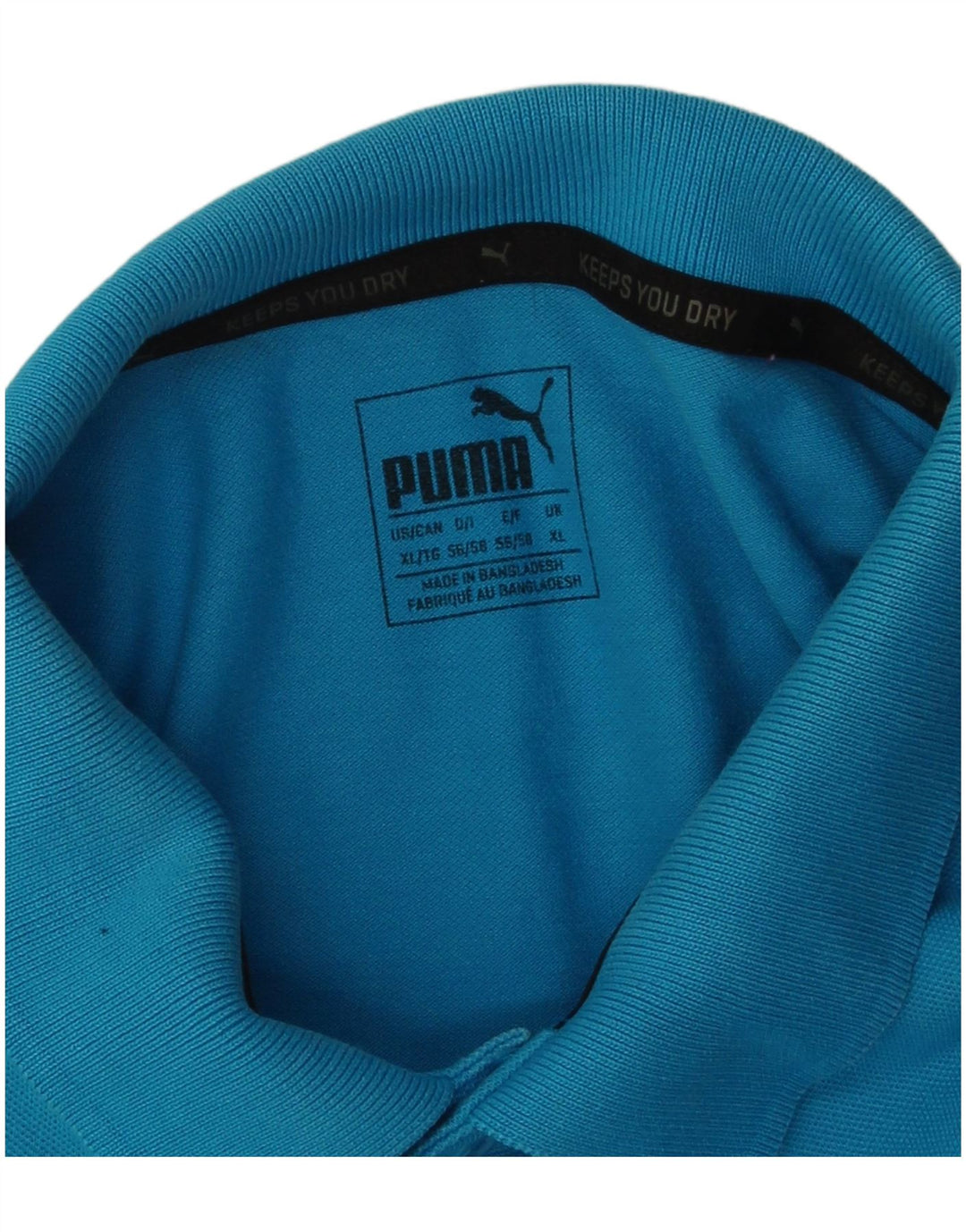 Puma Polo Homme XL Bleu Coton