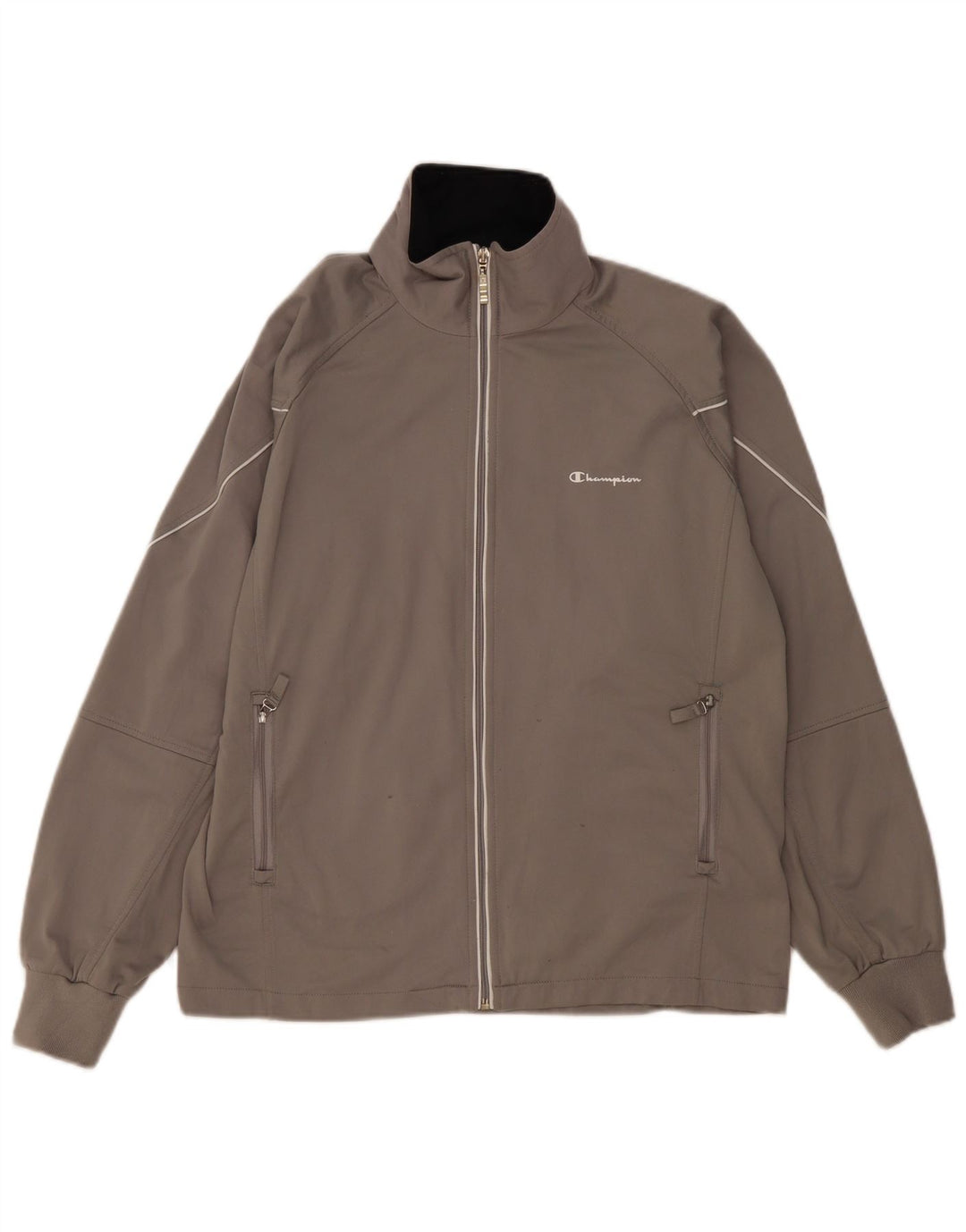Champion Veste de survêtement pour homme Taille L Gris Polyester