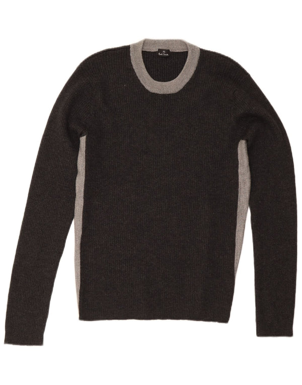 Paul Smith Pull ras du cou pour femme UK 12 Gris moyen Colourblock