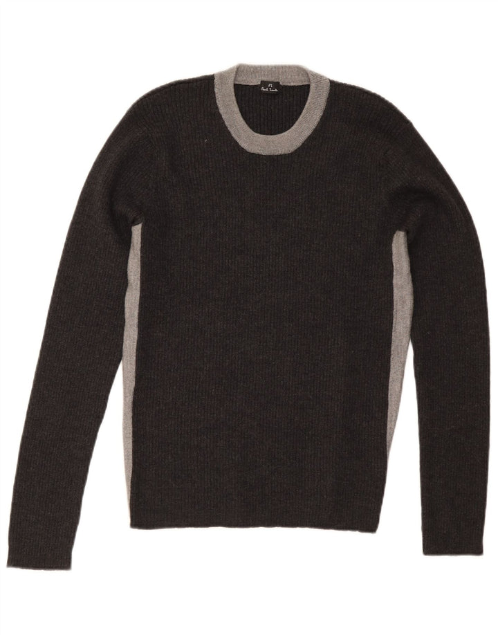 Paul Smith Pull ras du cou pour femme UK 12 Gris moyen Colourblock