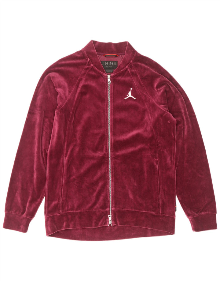 Jordan Veste de survêtement pour homme en coton bordeaux moyen