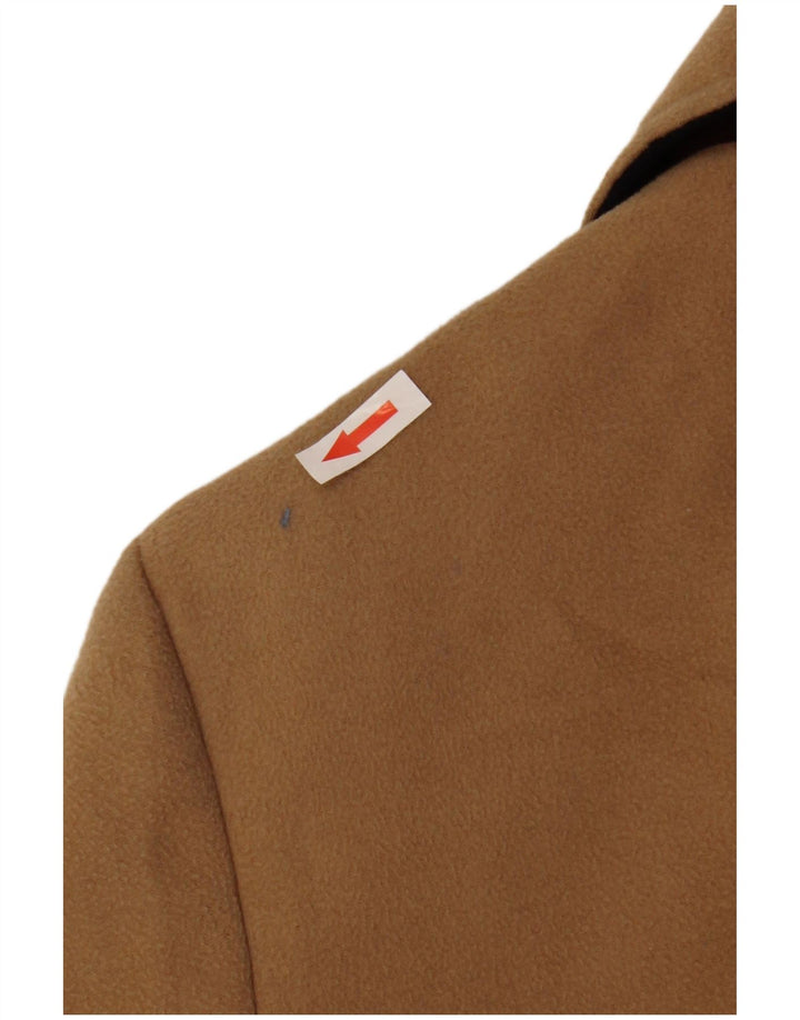 Topshop Manteau ouvert pour femme UK 8 Small Beige Polyester