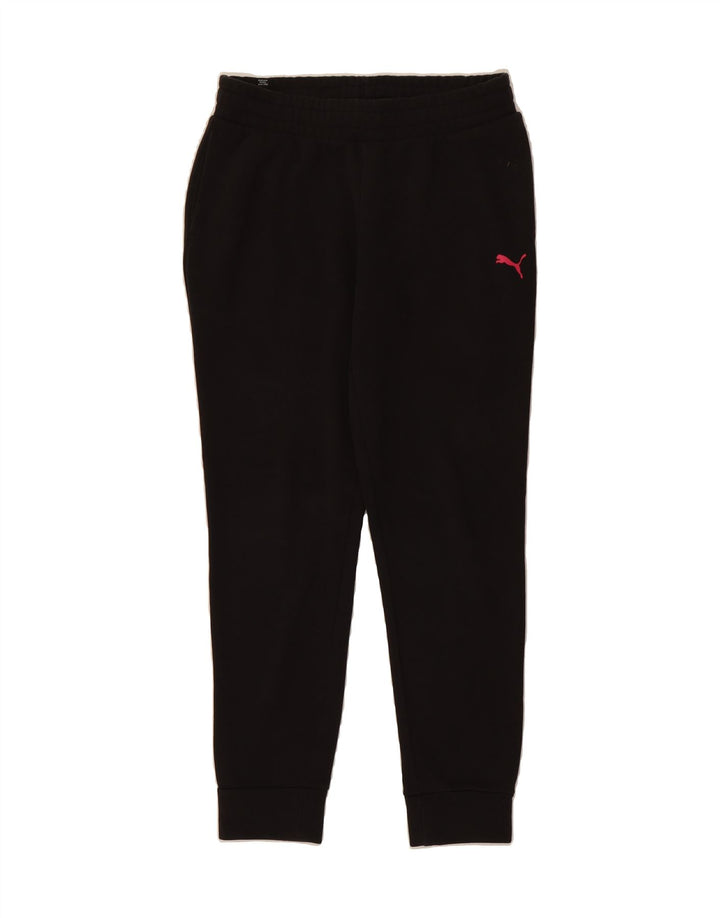 PUMA Womens Tracksuit Trousers Joggers UK 12 Medium Black Vintage Puma and Second-Hand Puma from Messina Hembry 