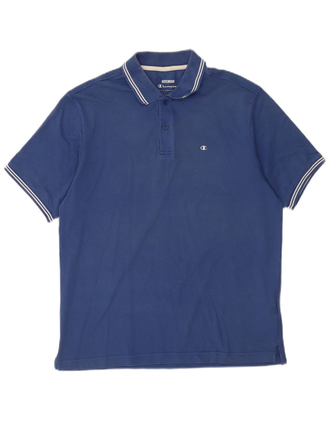 Champion Polo Easy Fit Homme Bleu Moyen Coton