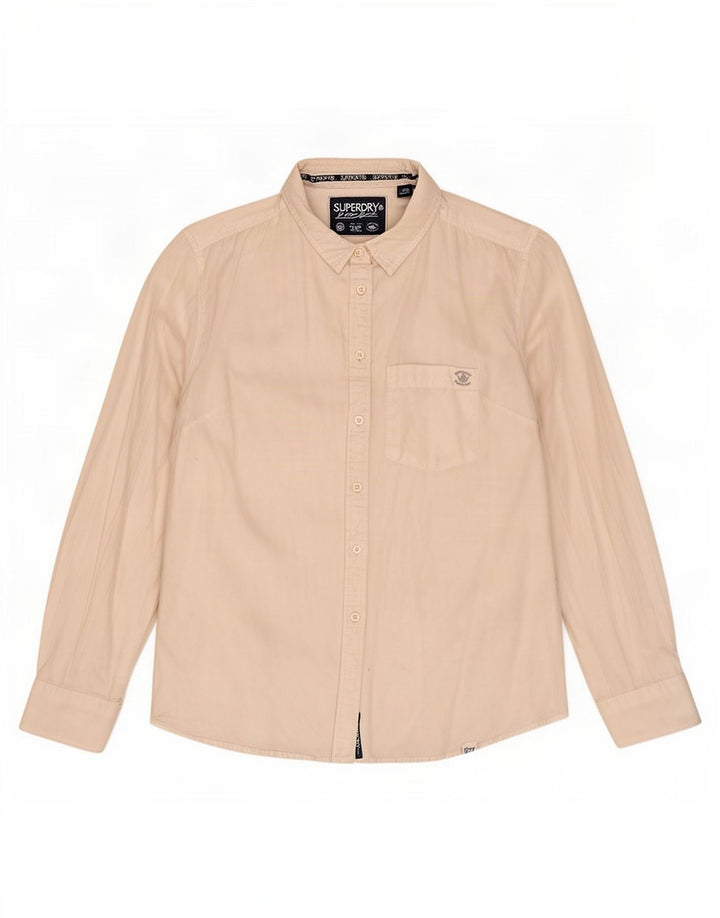 Superdry Chemise Femme UK 16 Large Blanc Coton