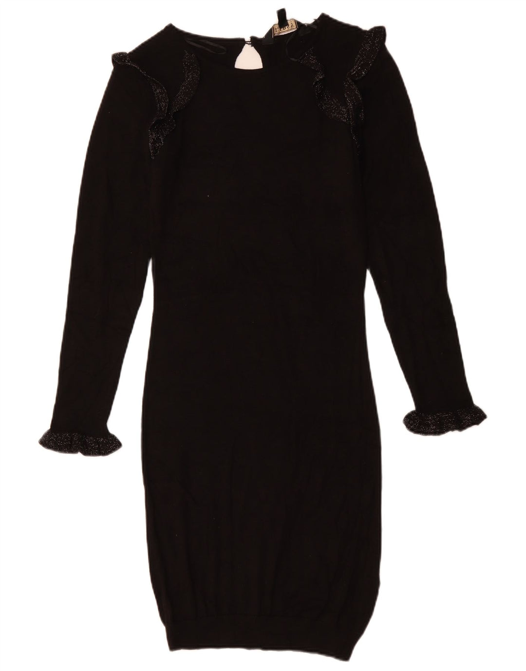 LIPSY Femme Robe Pull UK 8 Small Noir Viscose