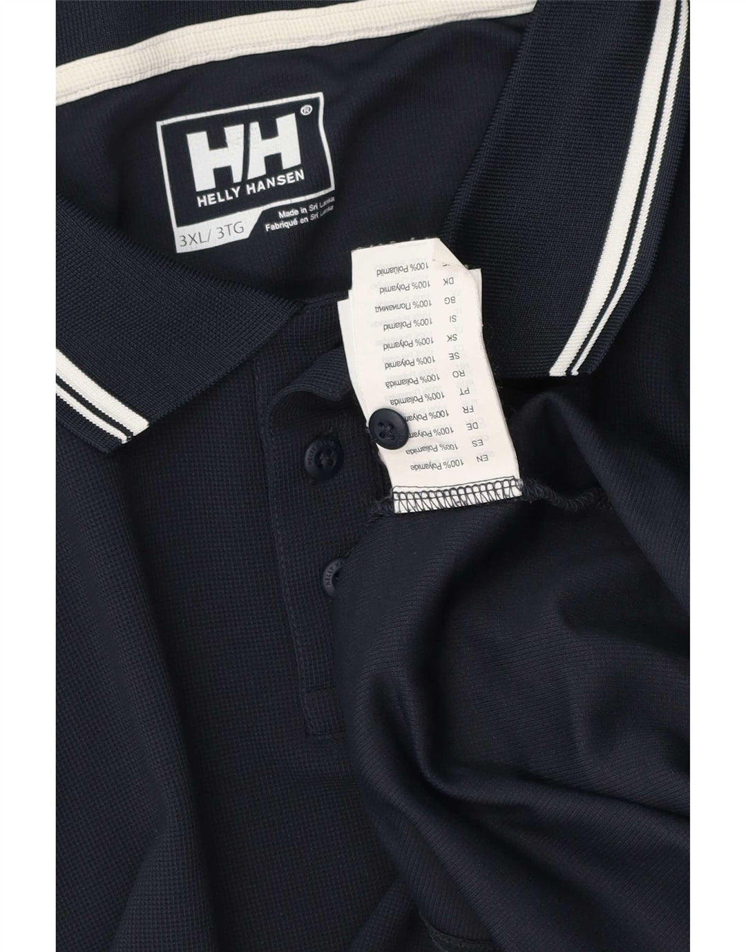 Helly Hansen Polo Homme 3XL Bleu Marine Polyester