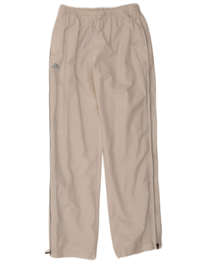 Kappa Pantalon de Survêtement Garçon Joggers 15-16 ans XL Blanc Polyester