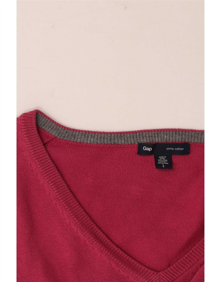 Gap Pull Col V Homme Grand Coton Rose