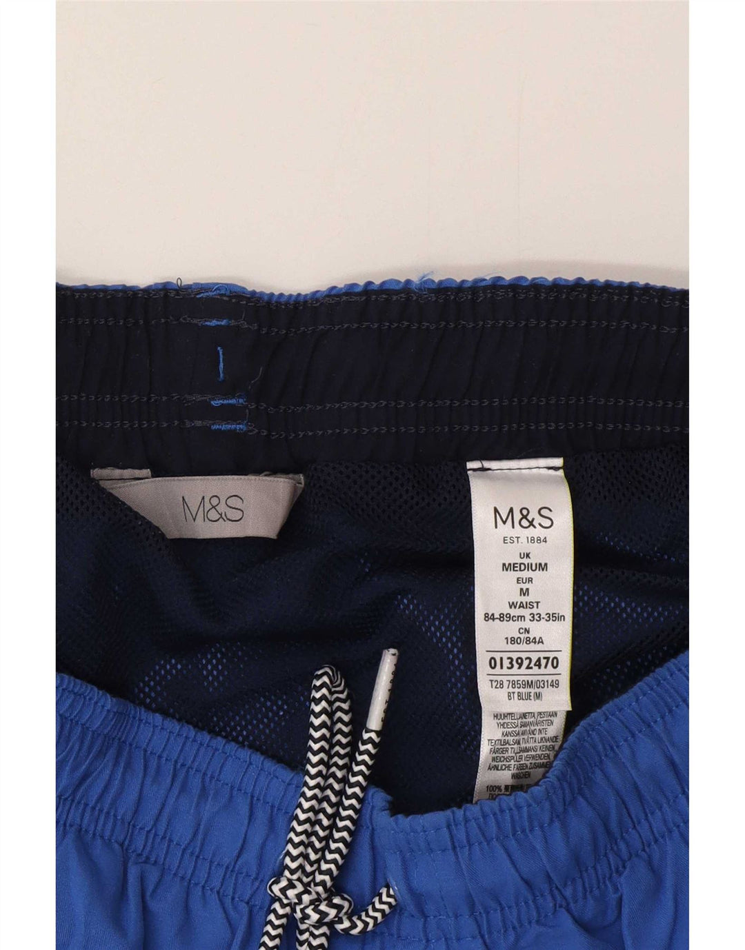 Marks & Spencer Short de Bain Homme Bleu Moyen Polyester