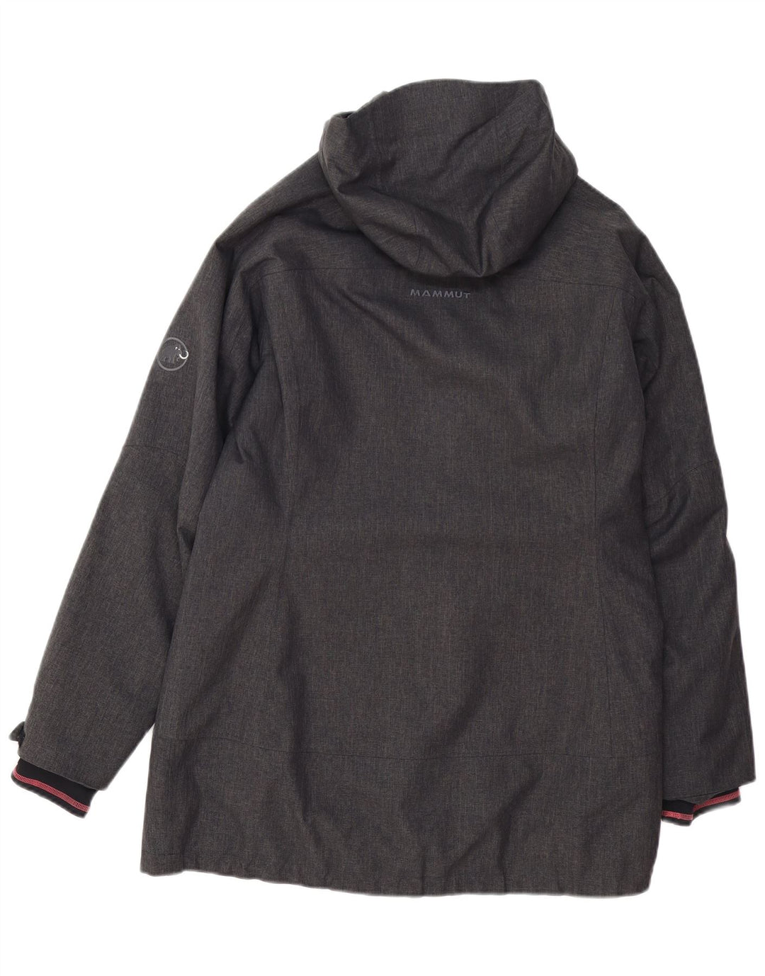 MAMMUT Manteau coupe-vent à capuche pour femme UK 16 Large Gris Polyester