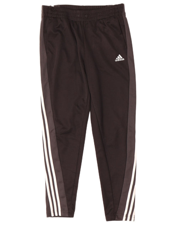 Adidas Pantalon de survêtement pour femme UK 12/14 Noir moyen Colourblock