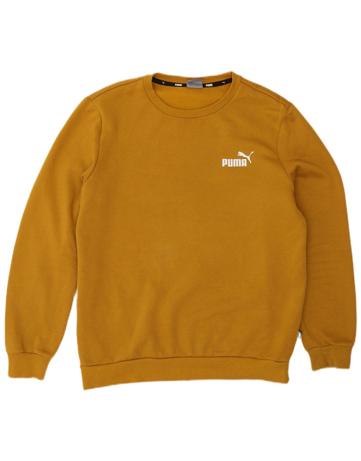 Puma Sweat-Shirt Homme Jaune Moyen Coton