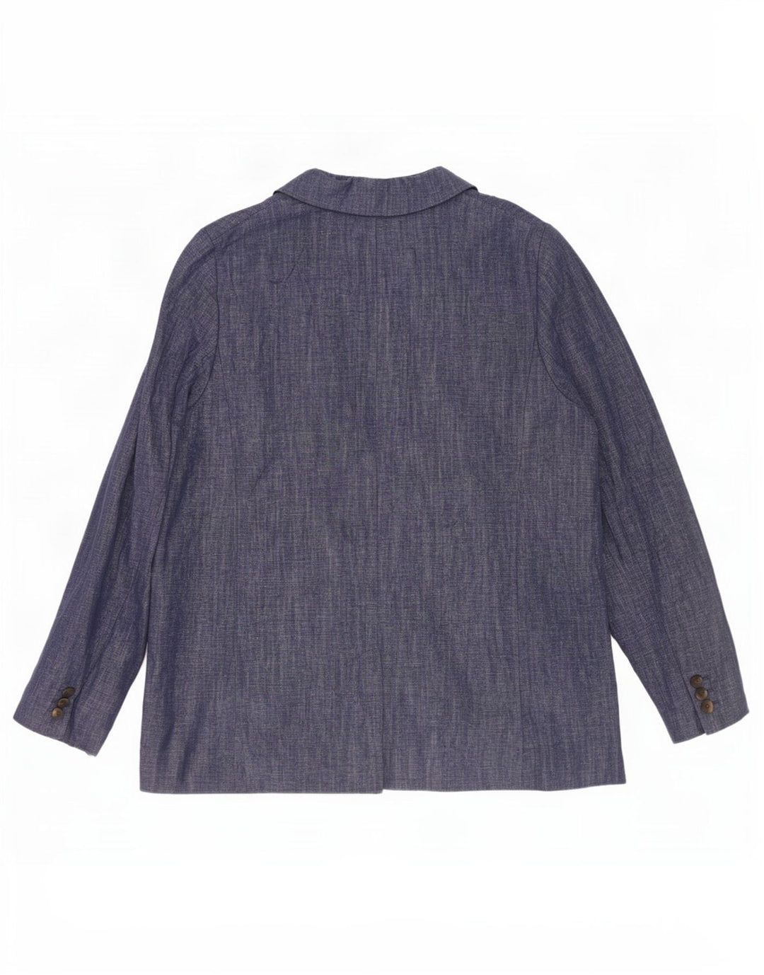 Marks & Spencer Veste blazer à 2 boutons pour femme UK 16 Large Bleu marine en coton