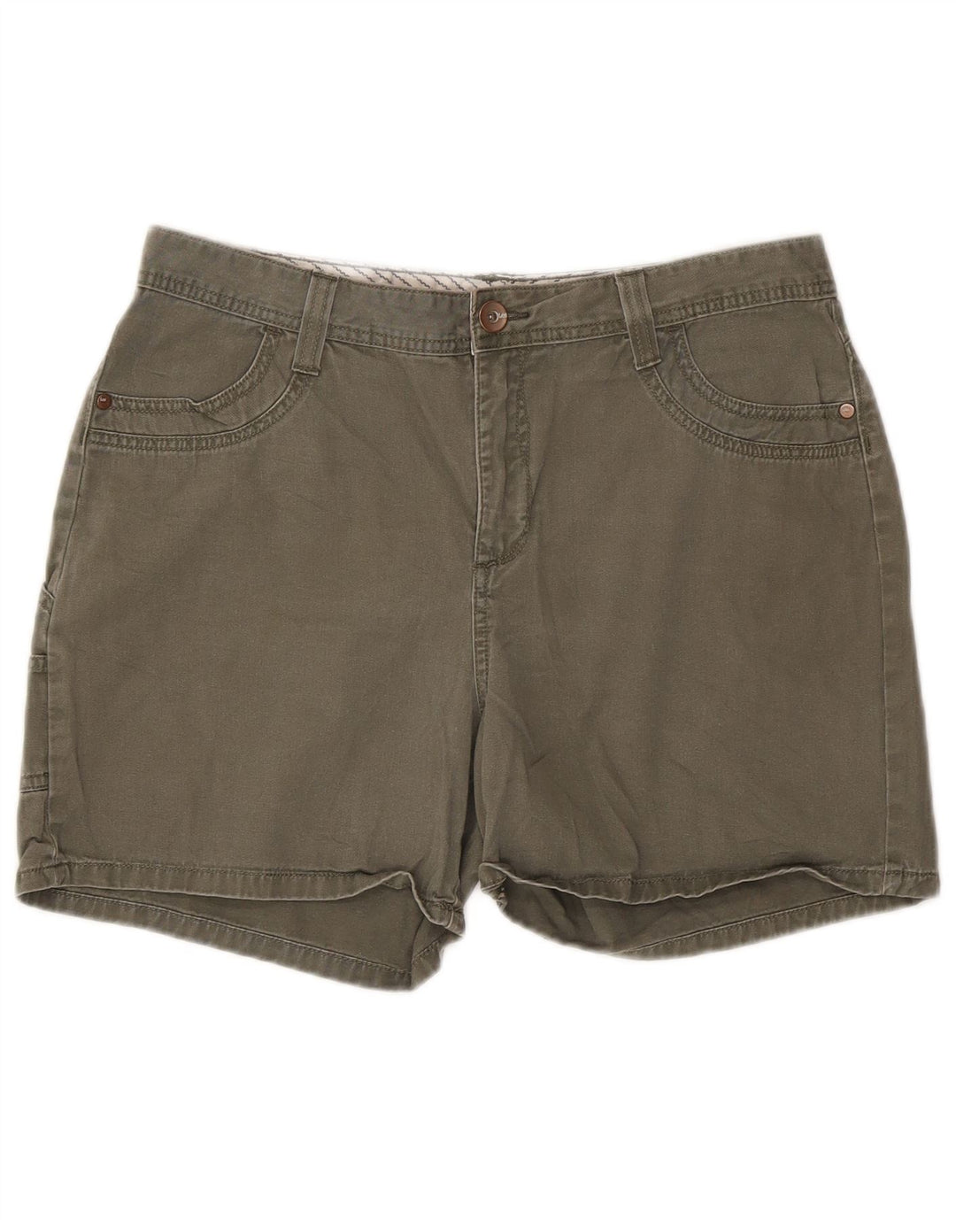 LEE Short cargo pour femme US 12 Large W32 Coton kaki