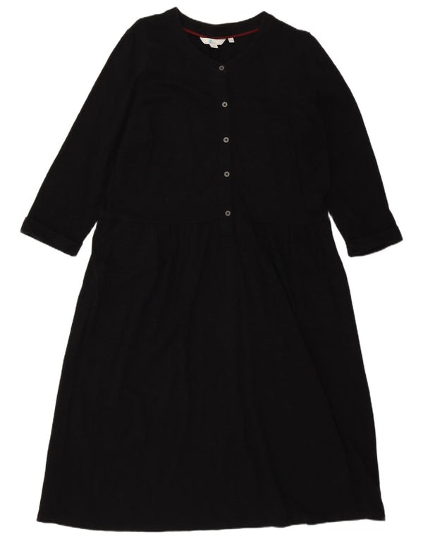 Robe trapèze longue Boden pour femme UK 46 Large Noir Coton