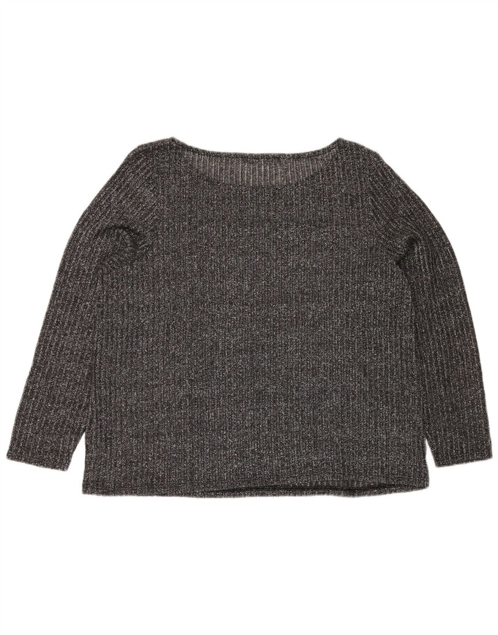 MARKS & SPENCER Haut Chemisier Femme UK 20 2XL Gris Moucheté Polyester