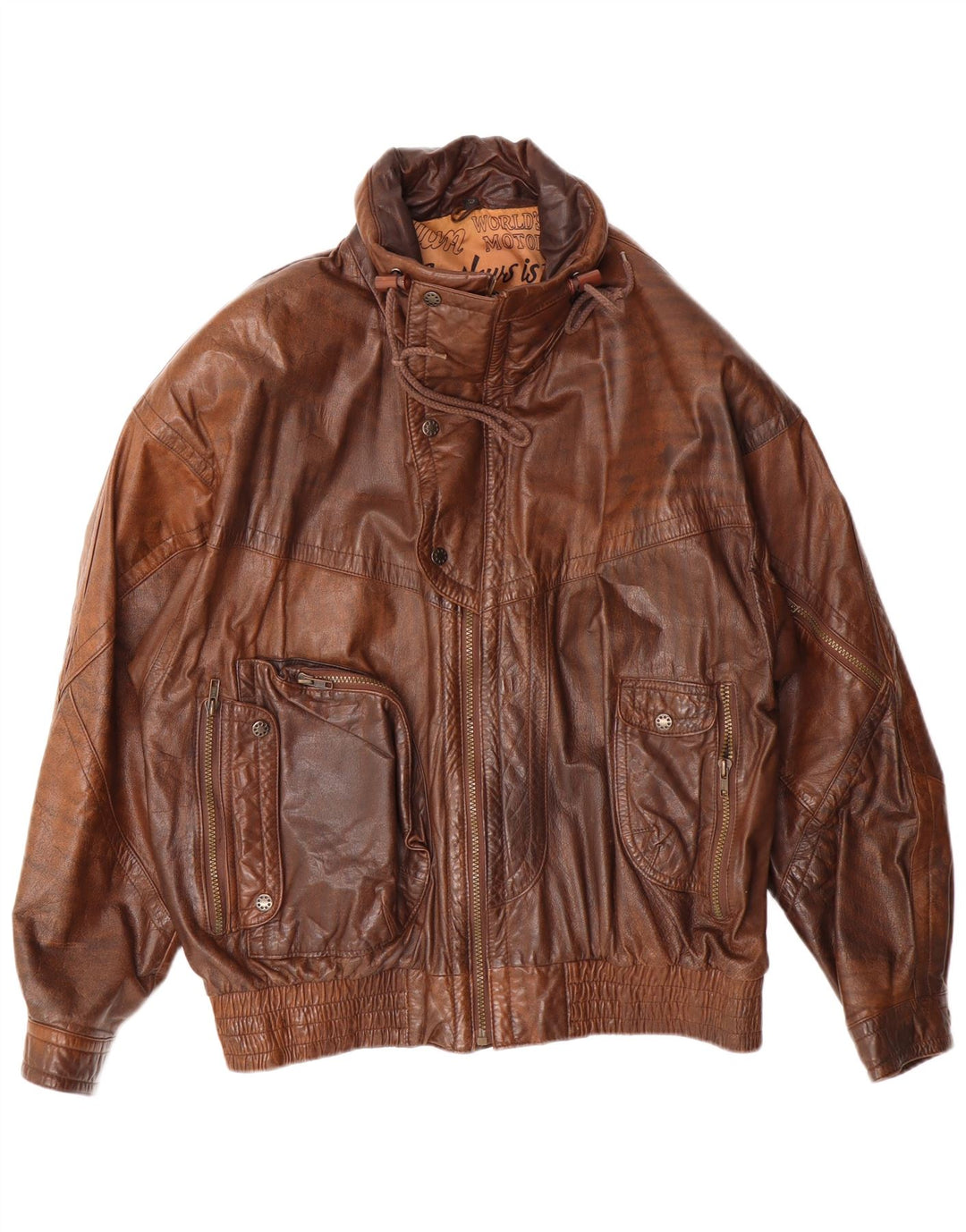Veste en cuir homme Scooter IT 52 XL cuir marron