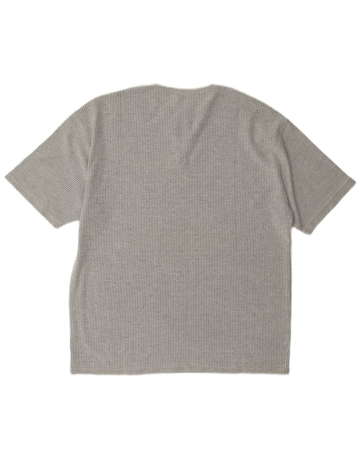 vintage Mens T-Shirt Top Grand Gris