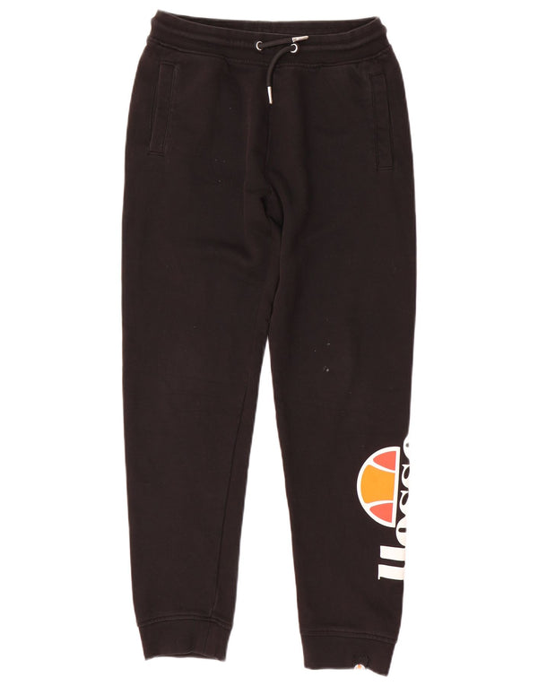 ELLESSE Pantalon de Survêtement Graphique Garçon 11-12 ans Noir Coton