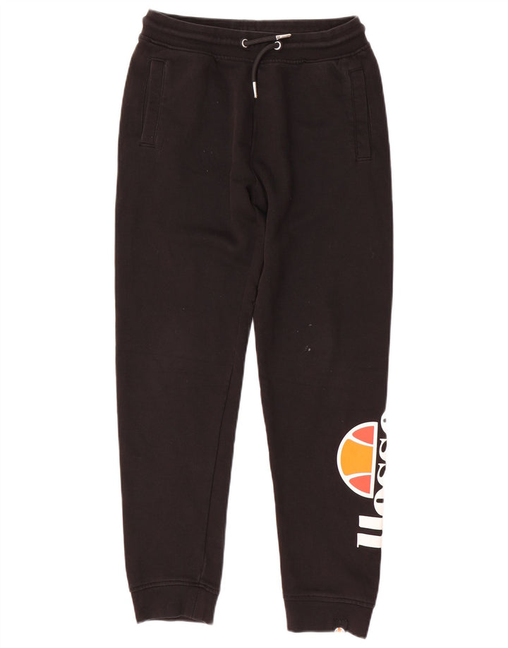 ELLESSE Pantalon de Survêtement Graphique Garçon 11-12 ans Noir Coton