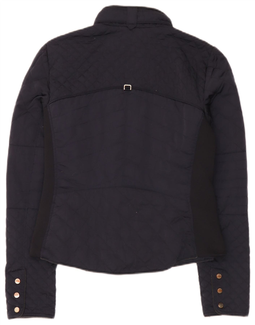 Zara Veste matelassée pour femme UK 12 Polyester bleu marine moyen