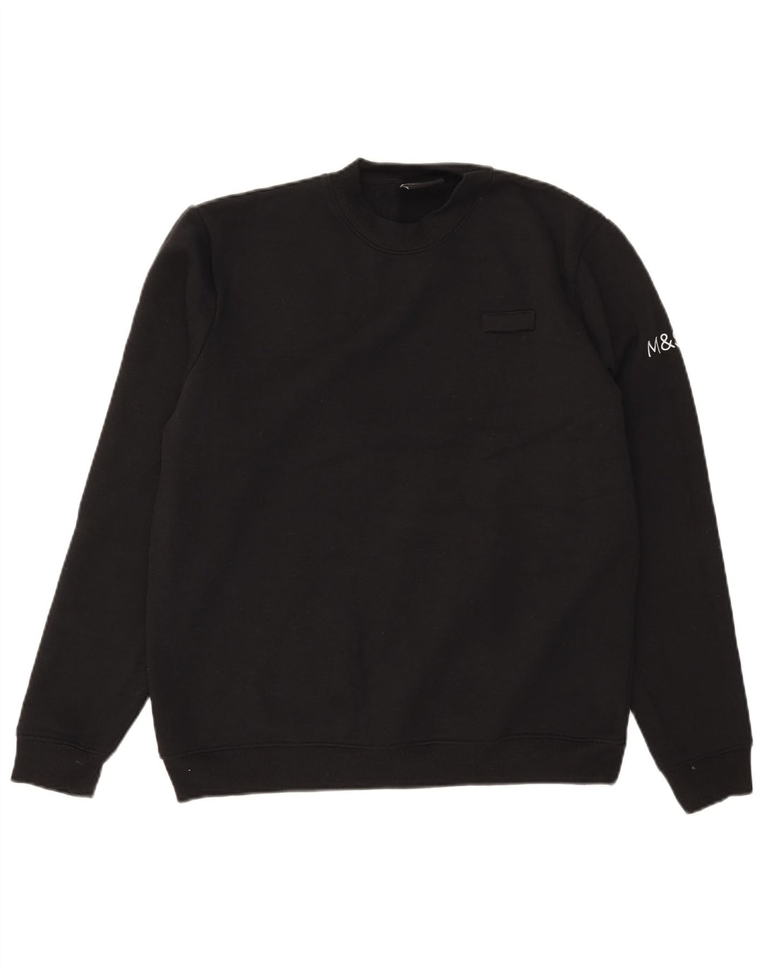 Marks & Spencer Sweat-Shirt Homme Noir Moyen Polyester