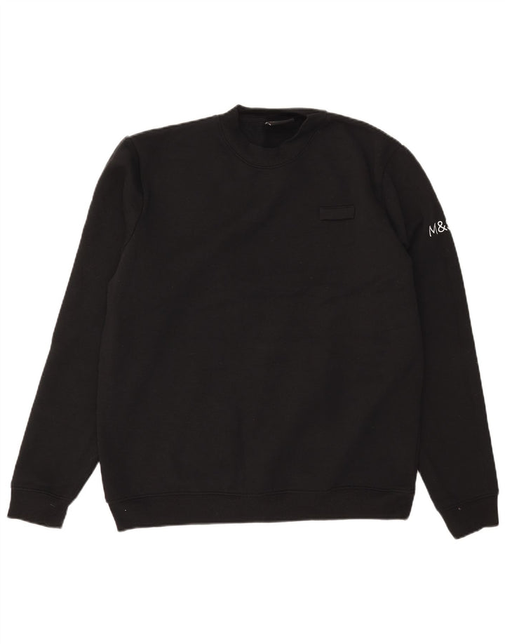 Marks & Spencer Sweat-Shirt Homme Noir Moyen Polyester