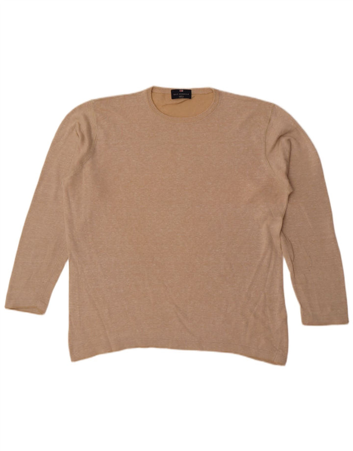 Marks & Spencer Pull à col rond Blue Harbour pour homme, grand beige