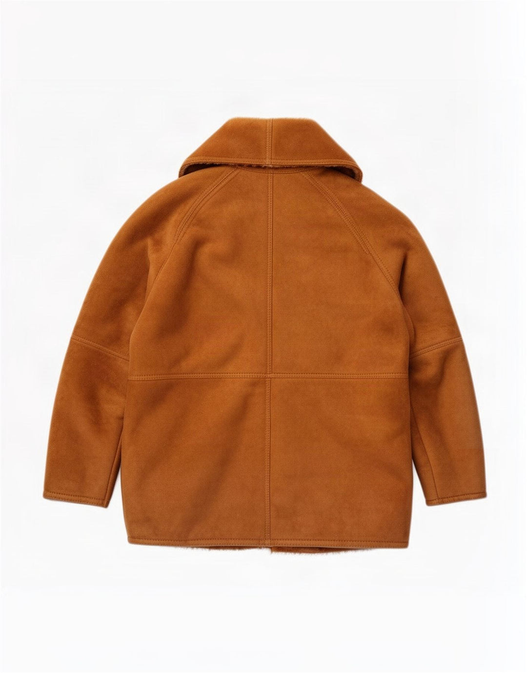 Stefano Veste en peau de mouton pour homme IT 50 Grand cuir marron