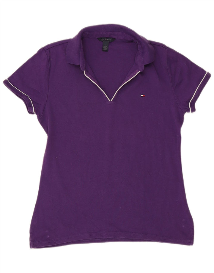 Tommy Hilfiger Polo Femme UK 12 Violet Moyen