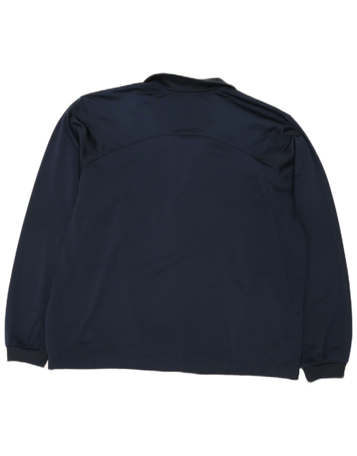 ADIDAS Veste de survêtement pour homme UK 44/46 Large Bleu Marine Polyester