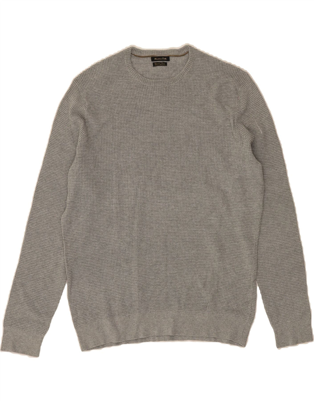 MASSIMO DUTTI Womens Crew Neck Jumper Sweater UK 18 XL Grey Vintage Massimo Dutti and Second-Hand Massimo Dutti from Messina Hembry 