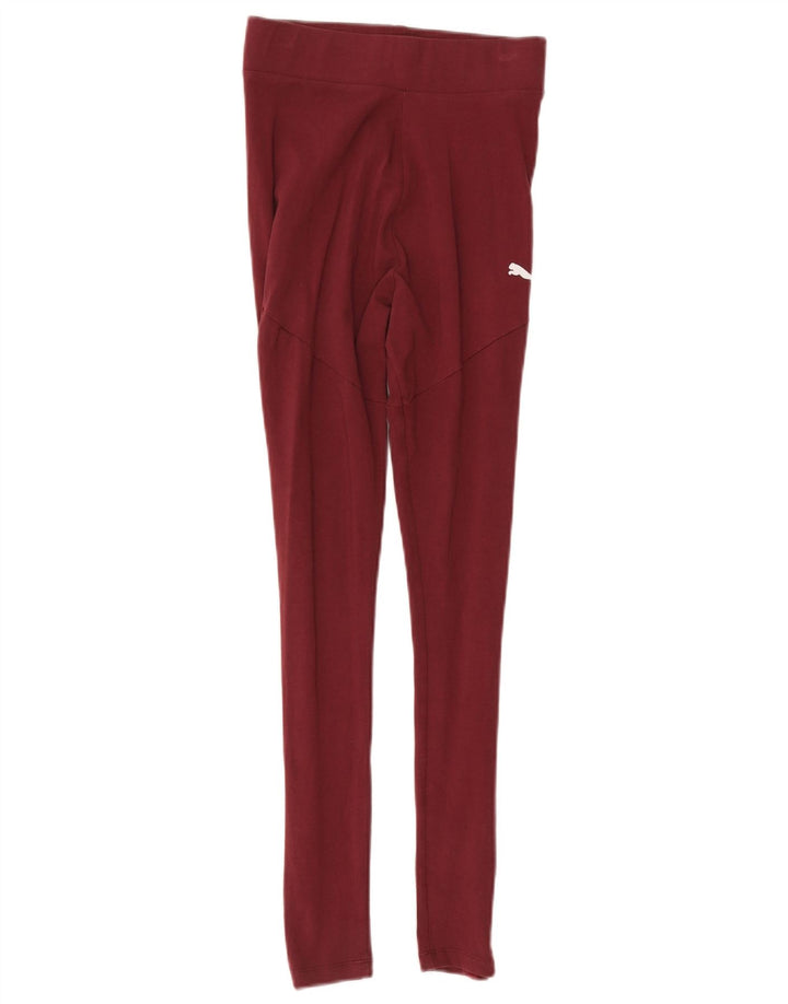 Puma Leggings Femme UK 4 XS Bordeaux Polyester