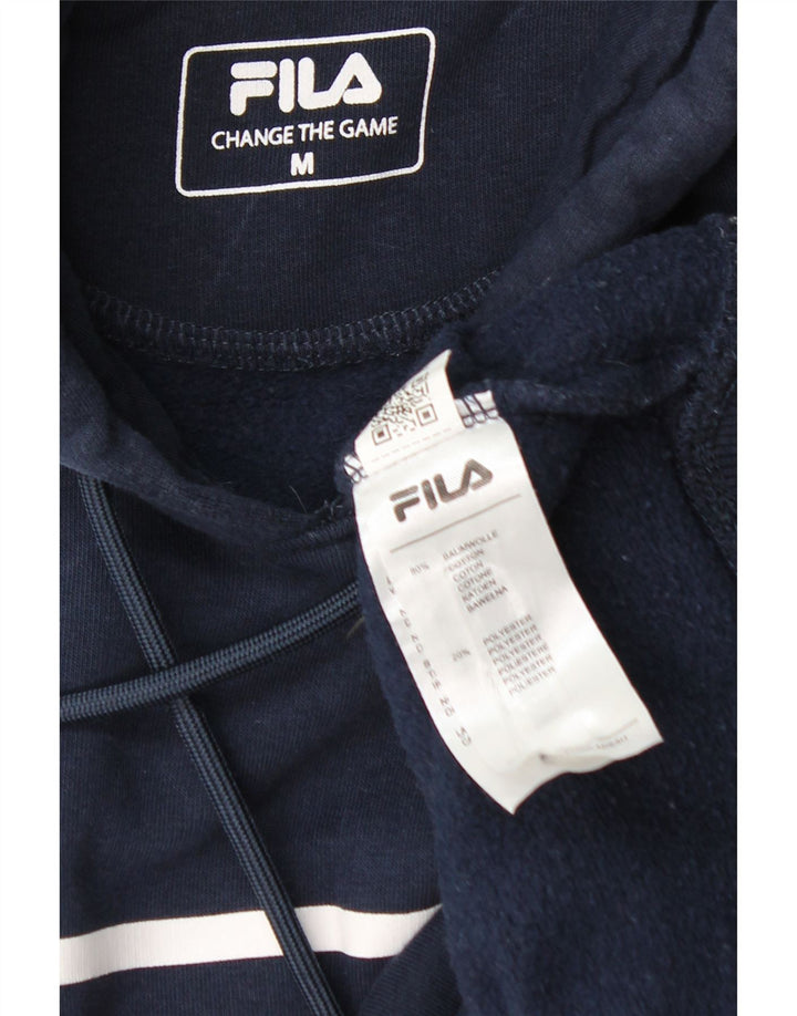 Fila Pull à Capuche Graphique Homme Bleu Marine Moyen Coton
