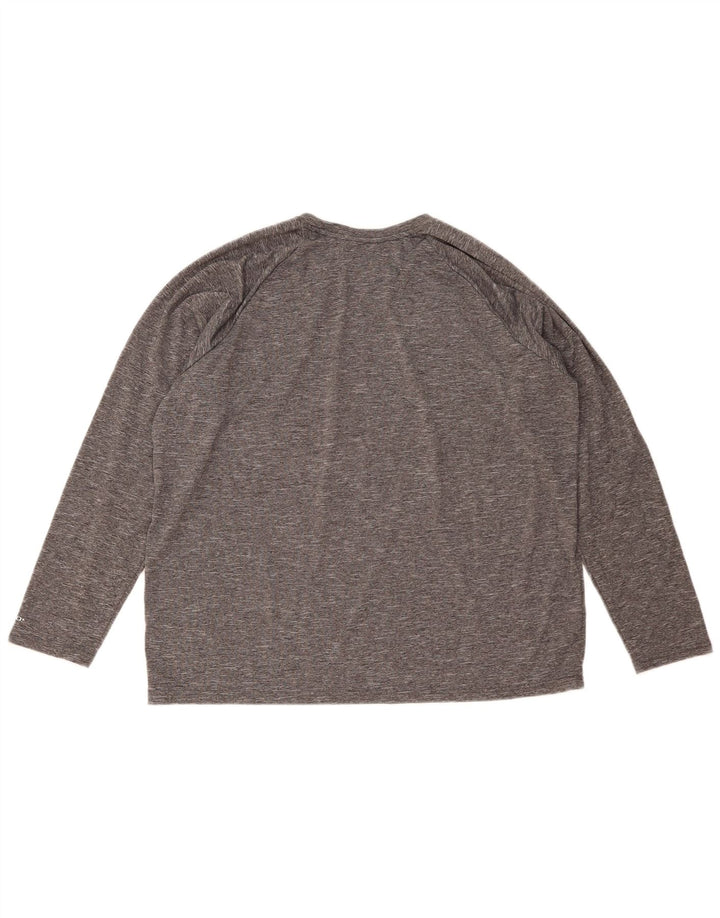 Nike Haut Dri Fit à manches longues pour homme XL Gris moucheté