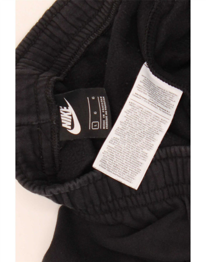 Nike Pantalon de survêtement graphique pour homme Large en coton noir