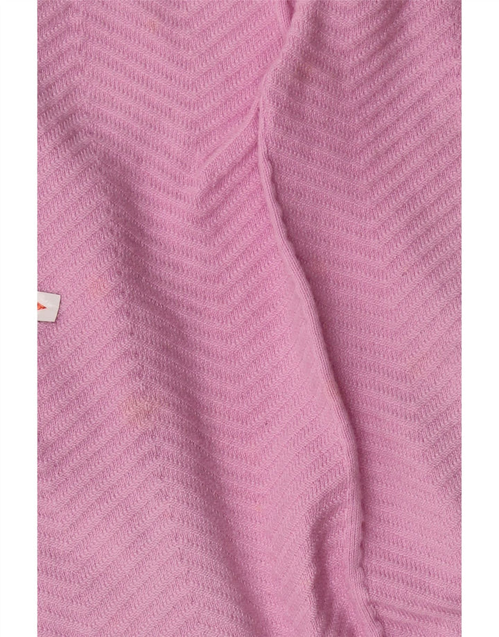 MARKS & SPENCER Pull cardigan ouvert pour femme UK 10 Petit chevron rose