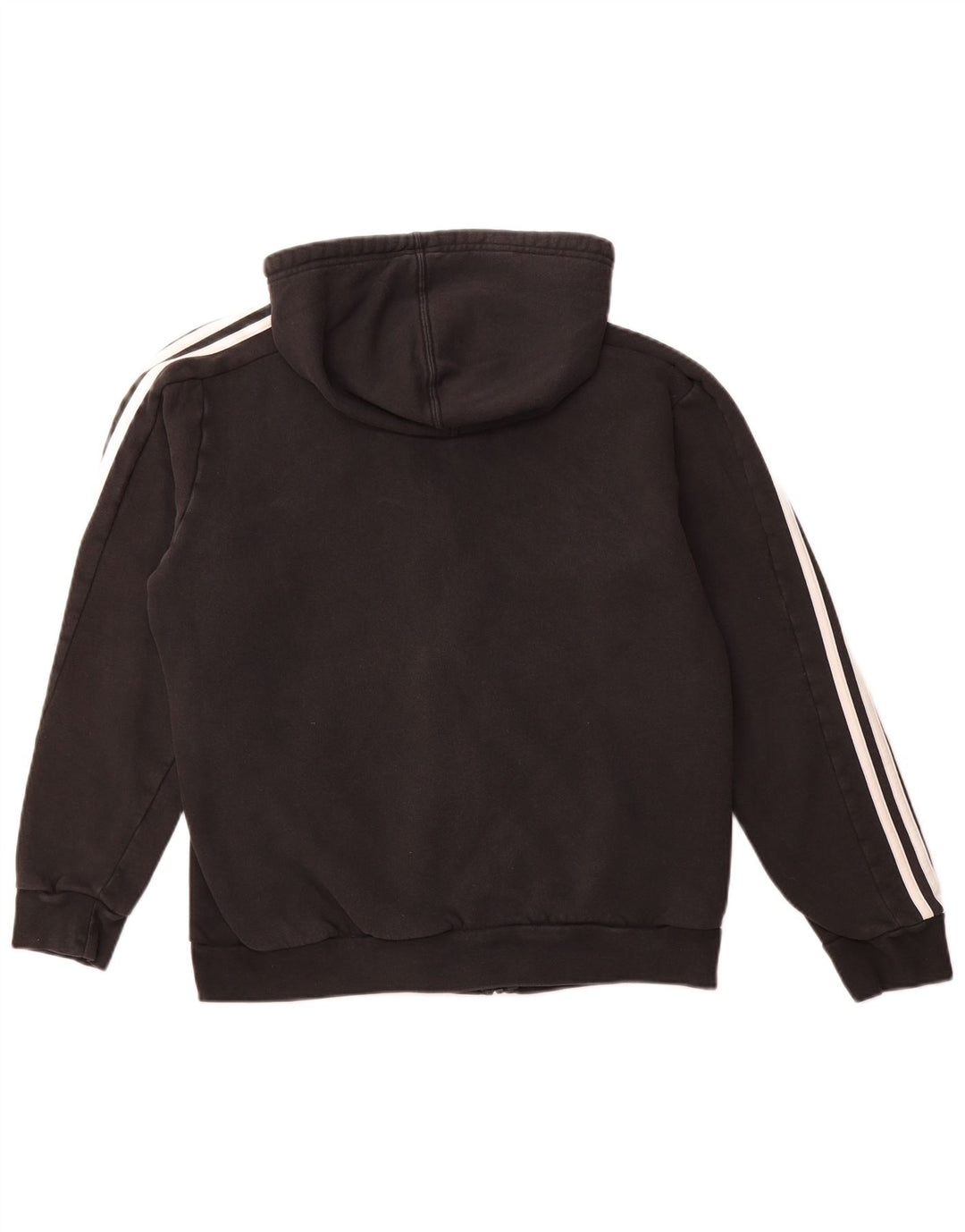ADIDAS Pull à capuche zippé pour homme en coton noir moyen