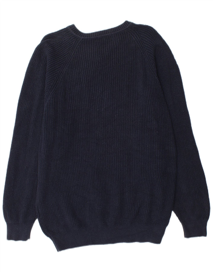 Kappa Pull col V Homme Bleu Marine Moyen Coton