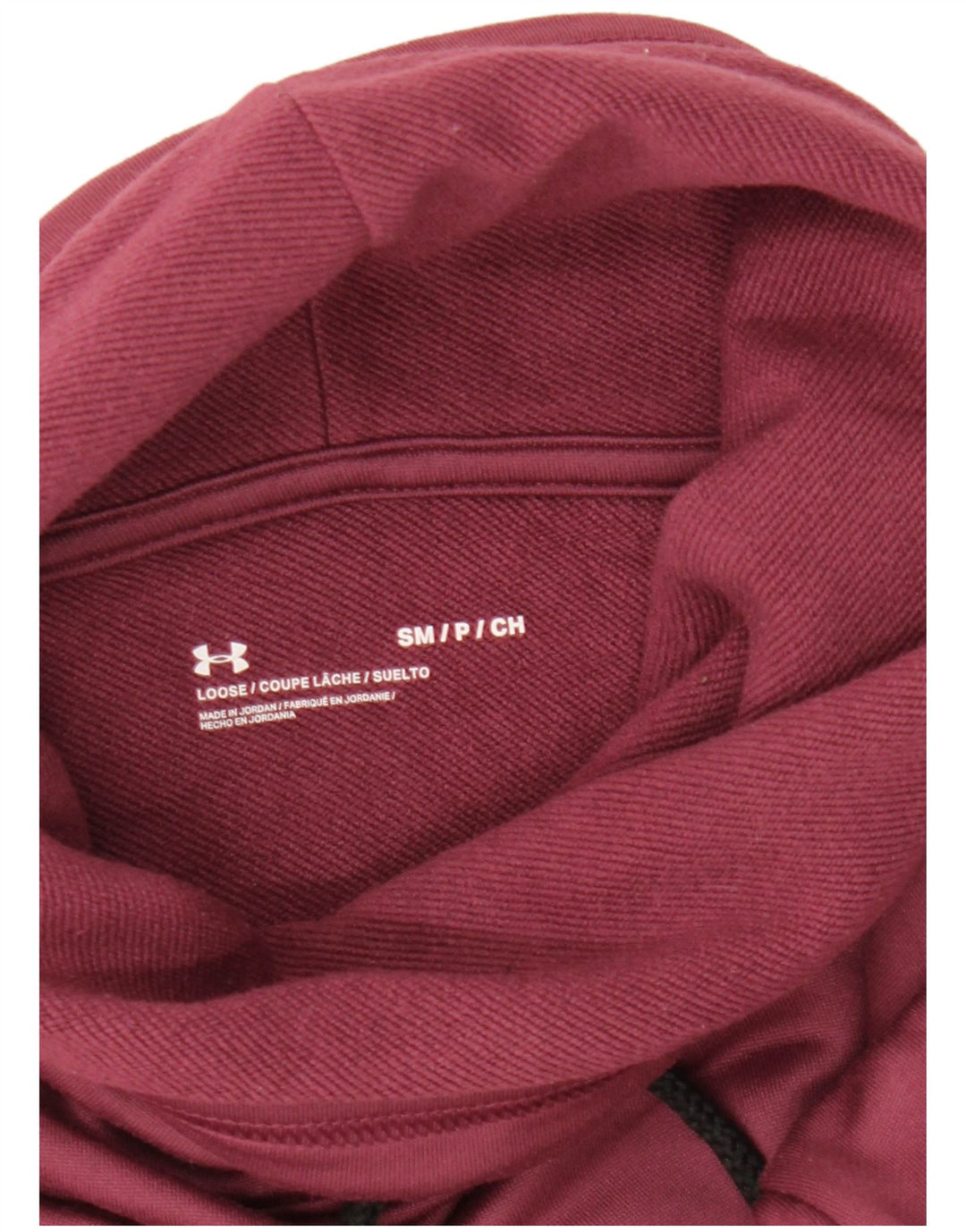 UNDER ARMOUR Sweat-shirt surdimensionné pour femme UK 10 Petit Bordeaux