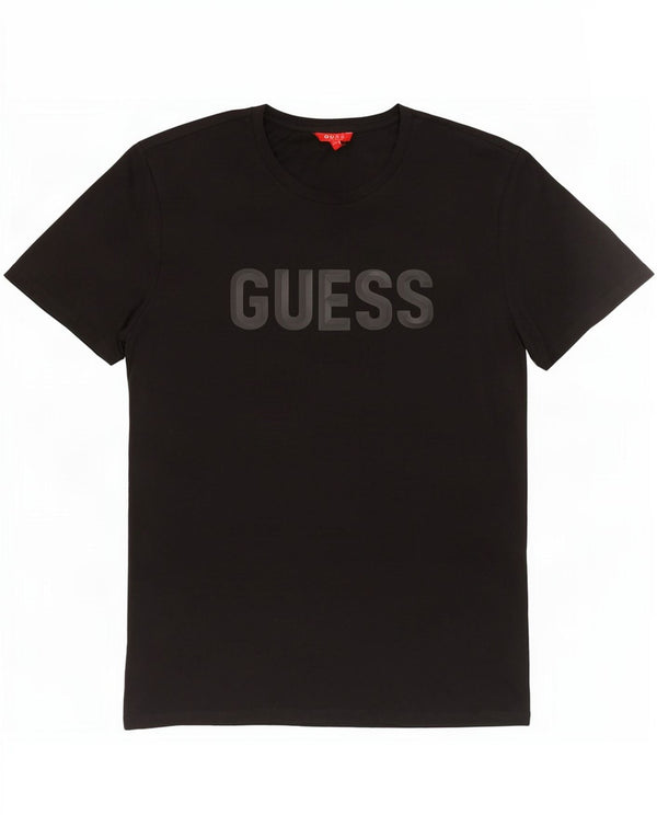 Guess T-Shirt Graphique Homme Grand Noir Coton