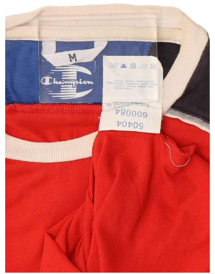 CHAMPION Débardeur Graphique Homme Rouge Moyen Coton Colorblock