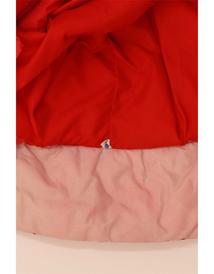 veste rembourrée à capuche vintage pour hommes IT 52 XL Red Colourblock Polyamide