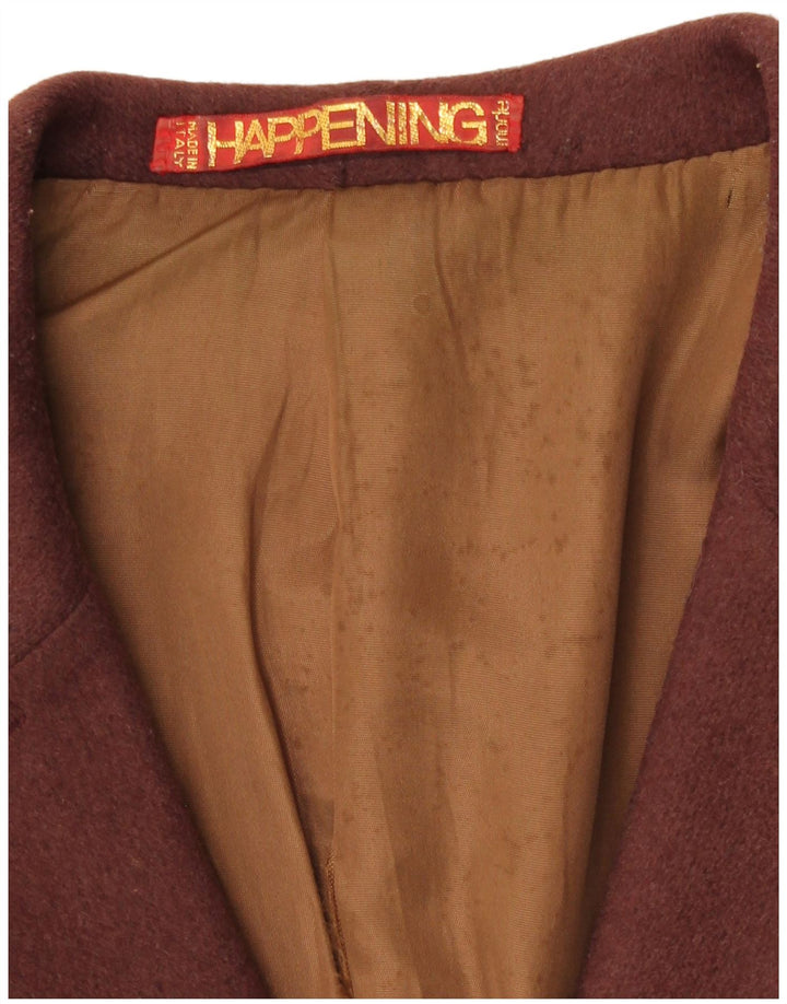 Happening Veste Blazer Double Boutonnage Femme IT 40 Petit Marron
