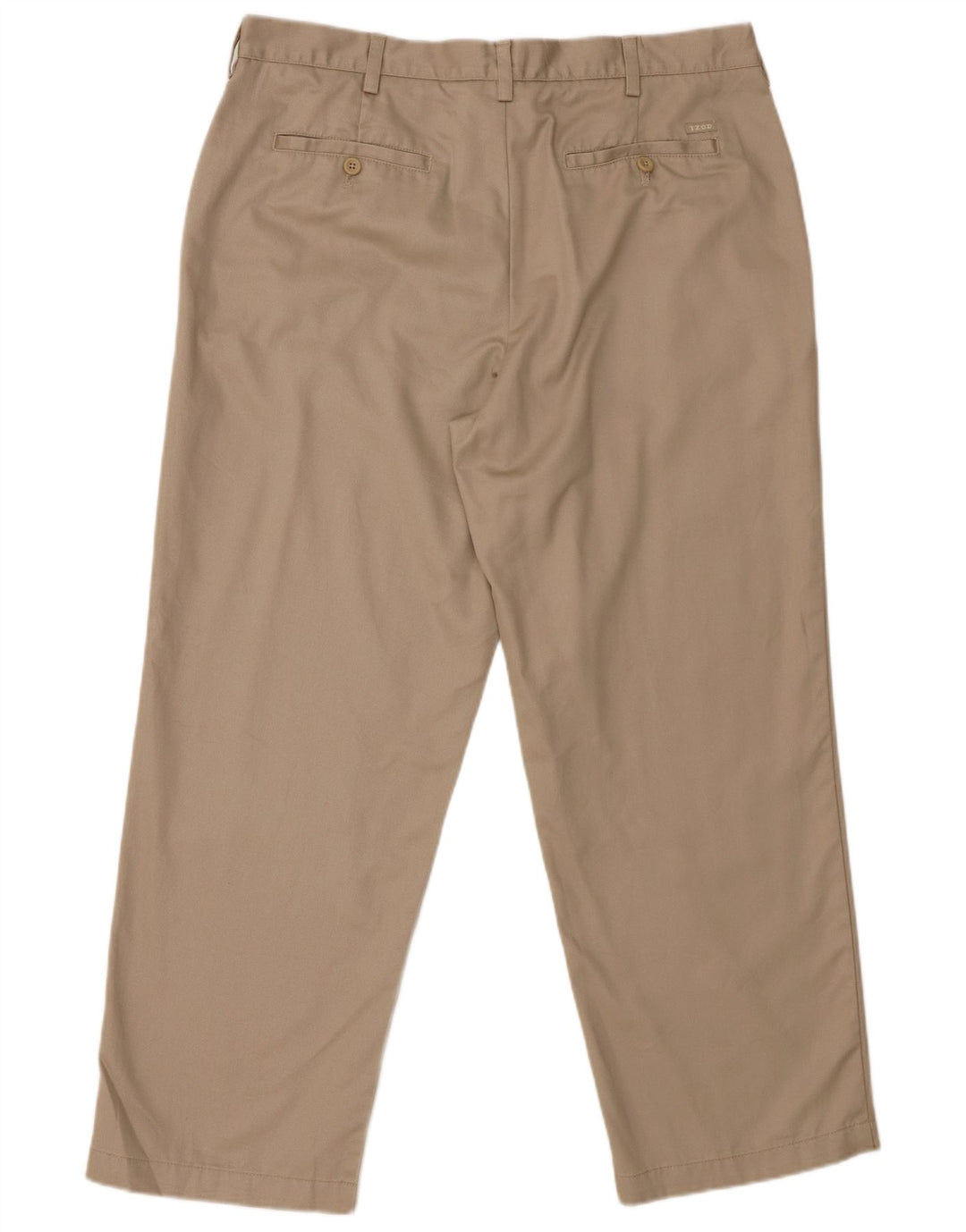 IZOD Pantalon Chino Droit Coupe Classique Homme W36 L29 Coton Beige