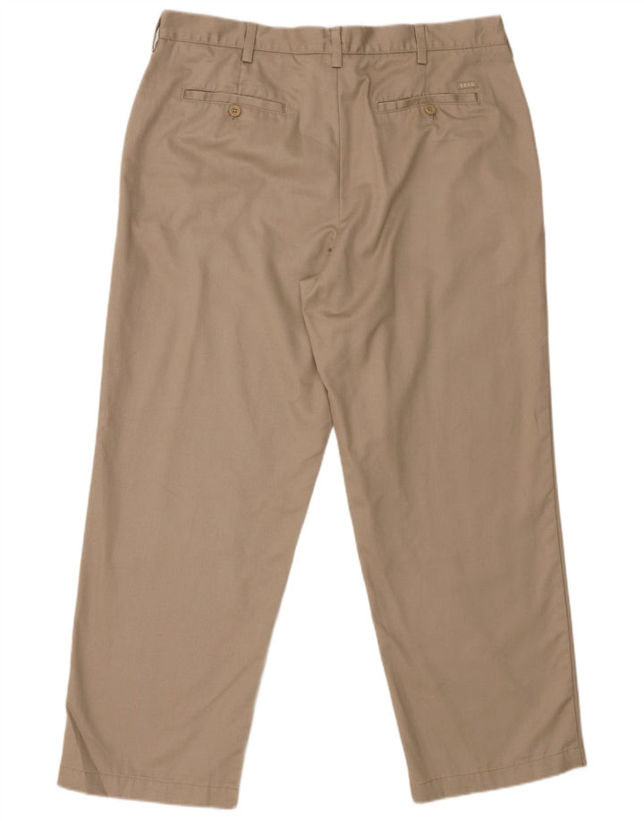 IZOD Pantalon Chino Droit Coupe Classique Homme W36 L29 Coton Beige