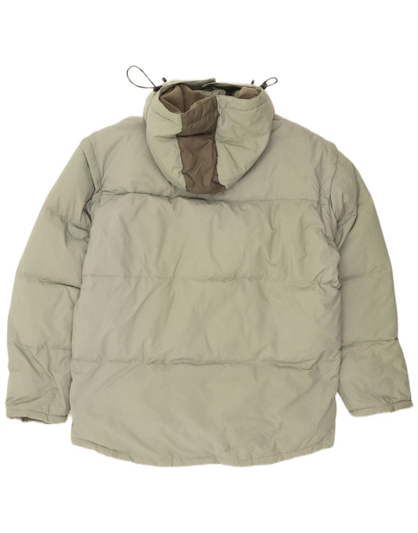 Fila Veste matelassée à capuche pour homme UK 44 2XL Vert Colourblock