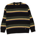 Vans Pull à col rond pour homme en coton rayé multicolore